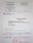 Attestation d'inscription au fichier des importateurs